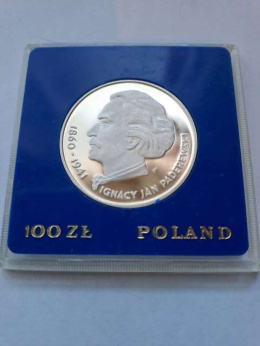100 zł Ignacy Jan Paderewski 1975 r