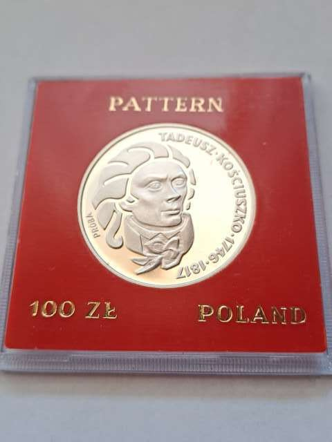 100 zł Tadeusz Kościuszko 1976 r próba 100 zł Tadeusz Kościuszko 1976 r próba