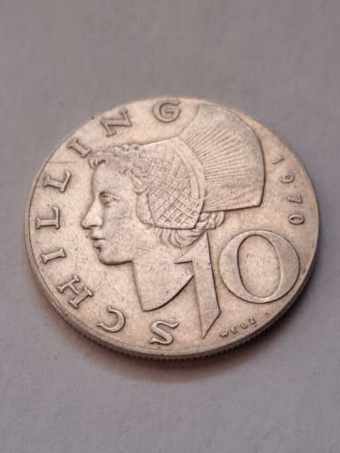 Austria 10 Schillng 1970 r