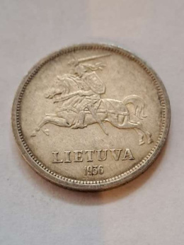 Litwa 5 Litai Pierwsza Republika 1936 r