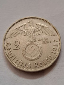 Niemcy 2 Marki Hindenburg 1937 r A Niemcy 2 Marki Hindenburg 1937 r A
