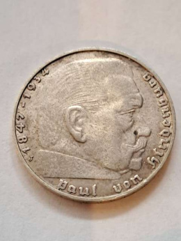 Niemcy 2 Marki Hindenburg 1937 r J