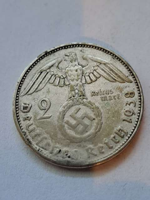 Niemcy 2 Marki Hindenburg 1938 r A Niemcy 2 Marki Hindenburg 1938 r A