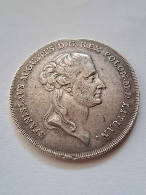Stanisław August Poniatowski Talar 8 złotowy 1788 r Stanisław August Poniatowski Talar 8 złotowy 1788 r