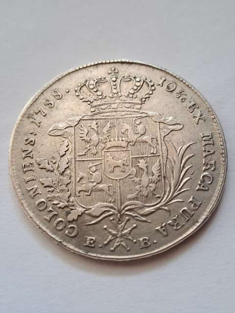 Stanisław August Poniatowski Talar 8 złotowy 1788 r Stanisław August Poniatowski Talar 8 złotowy 1788 r