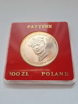 100 zł Władysław Sikorski 1981 r próba