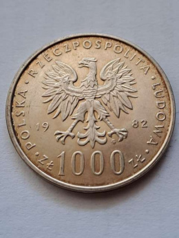 1000 zł Jan Paweł II 1982 r