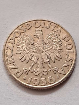 2 zł Żaglowiec 1936 r