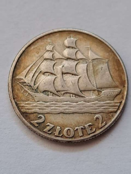 2 zł Żaglowiec 1936 r