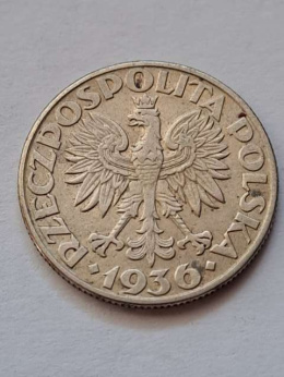 2 zł Żaglowiec 1936 r
