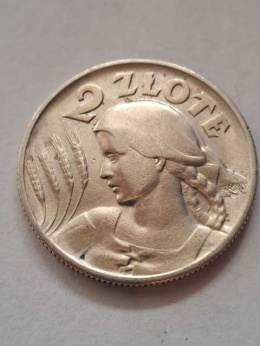 2 zł Żniwiarka 1925 r kropka