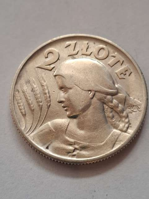 2 zł Żniwiarka 1925 r kropka 2 zł Żniwiarka 1925 r kropka