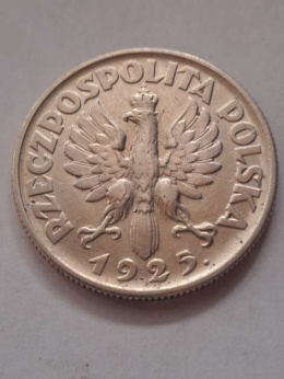 2 zł Żniwiarka 1925 r kropka