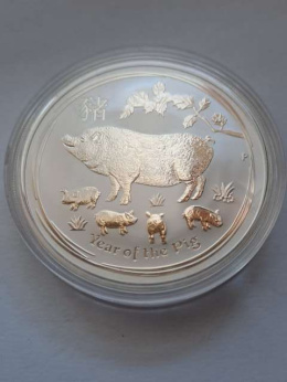 Australia 1 Dolar Rok Świni 2019 r Lunar