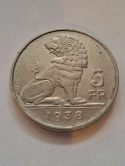 Belgia 5 Franków 1938 r