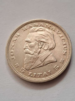 Litwa 5 Litai Pierwsza Republika 1936 r