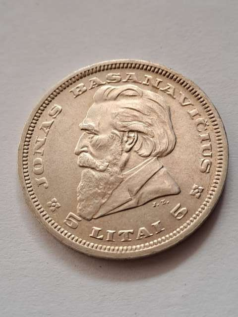 Litwa 5 Litai Pierwsza Republika 1936 r