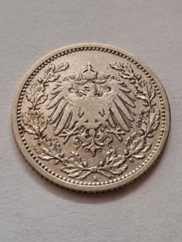 Niemcy 1/2 Marki Wilhelm II 1905 r A