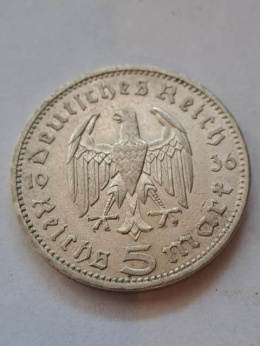 Niemcy 5 Marek Hindenburg 1936 r A
