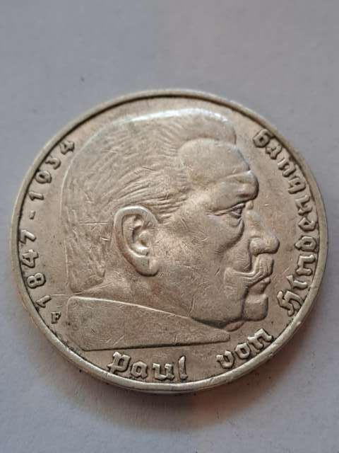 Niemcy 5 Marek Hindenburg 1935 r F Niemcy 5 Marek Hindenburg 1935 r F