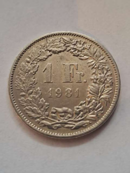 Szwajcaria 1 Frank 1981 r