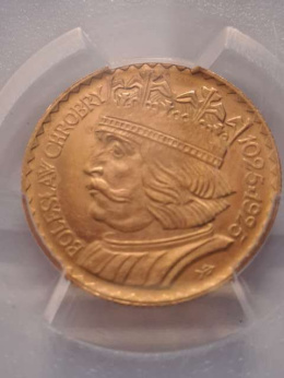 10 zł Bolesław Chrobry 1925 r PCGS MS 63