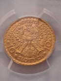 10 zł Bolesław Chrobry 1925 r PCGS MS 63 10 zł Bolesław Chrobry 1925 r PCGS MS 63