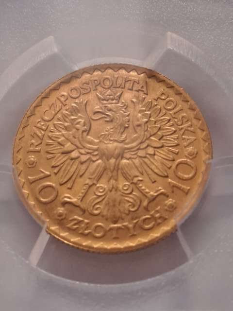 10 zł Bolesław Chrobry 1925 r PCGS MS 63 10 zł Bolesław Chrobry 1925 r PCGS MS 63