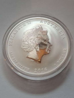 Australia 1 Dolar Rok Małpy 2016 r Lunar