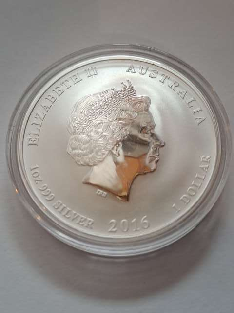 Australia 1 Dolar Rok Małpy 2016 r Lunar Australia 1 Dolar Rok Małpy 2016 r Lunar