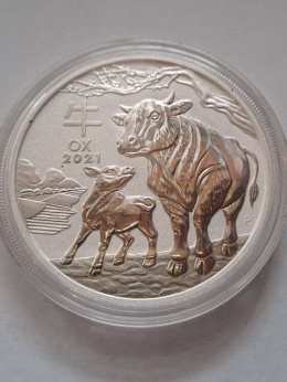 Australia 1 Dolar Rok Byka 2021 r