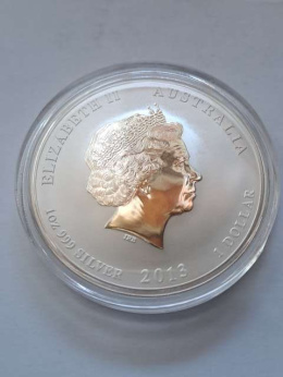 Australia 1 Dolar Rok Węża 2013 r lunar