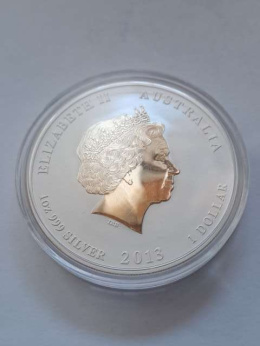 Australia 1 Dolar Rok Węża 2013 r lunar