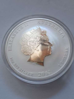 Australia 1 Dolar Rok Królika 2011 r Lunar