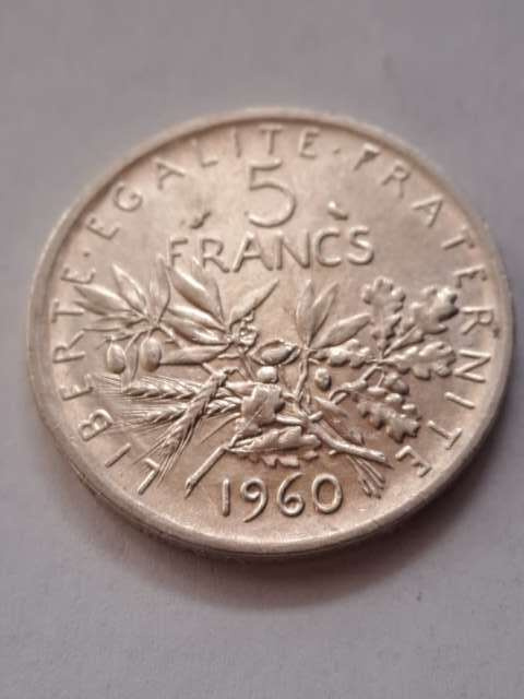 Francja 5 Franków 1960 r Francja 5 Franków 1960 r