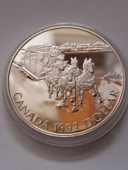 Kanada 1 Dolar Dyliżans 1992 r