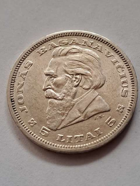 Litwa 5 Litai Pierwsza Republika 1936 r Litwa 5 Litai Pierwsza Republika 1936 r