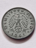 Niemcy 10 Pfenning III Rzesza 1941 r B Niemcy 10 Pfenning III Rzesza 1941 r B