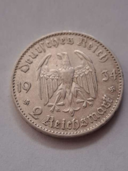 Niemcy 2 Marki Kościół III Rzesza 1934 r F