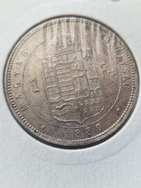 Węgry 1 Forint Franciszek Józef I 1880 r Węgry 1 Forint Franciszek Józef I 1880 r