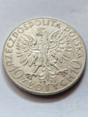 10 zł Głowa Kobiety 1932 r znak 10 zł Głowa Kobiety 1932 r znak