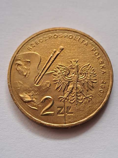 2 zł Leon Wyczółkowski 2007 r 2 zł Leon Wyczółkowski 2007 r