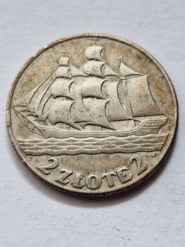 2 zł Żaglowiec 1936 r