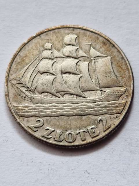2 zł Żaglowiec 1936 r 2 zł Żaglowiec 1936 r
