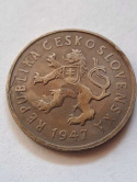 Czechosłowacja 2 Korony 1947 r Czechosłowacja 2 Korony 1947 r