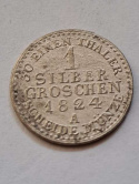 Niemcy 1 Srebrny Grosz Prusy 1824 r Niemcy 1 Srebrny Grosz Prusy 1824 r