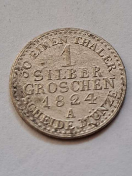 Niemcy 1 Srebrny Grosz Prusy 1824 r