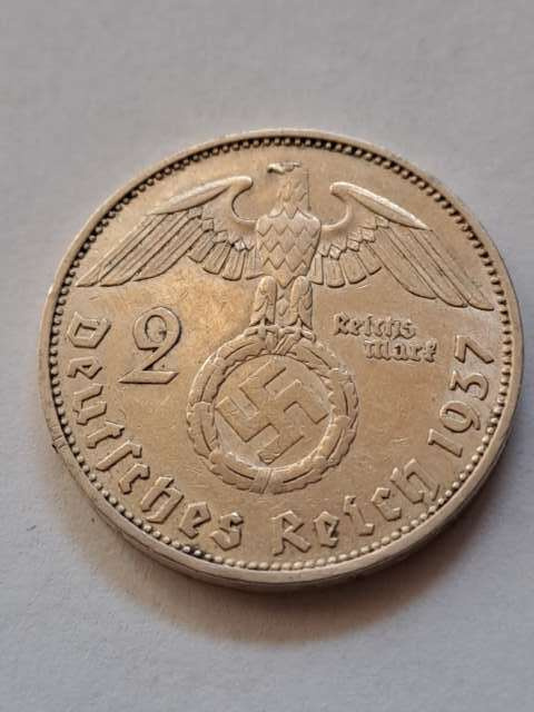 Niemcy 2 Marki Hindenburg 1937 r A Niemcy 2 Marki Hindenburg 1937 r A
