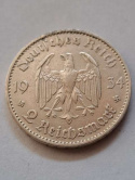 Niemcy 2 Marki Kościół III Rzesza 1934 r A Niemcy 2 Marki Kościół III Rzesza 1934 r A