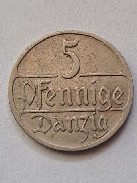 WMG 5 Fenigów 1928 r WMG 5 Fenigów 1928 r